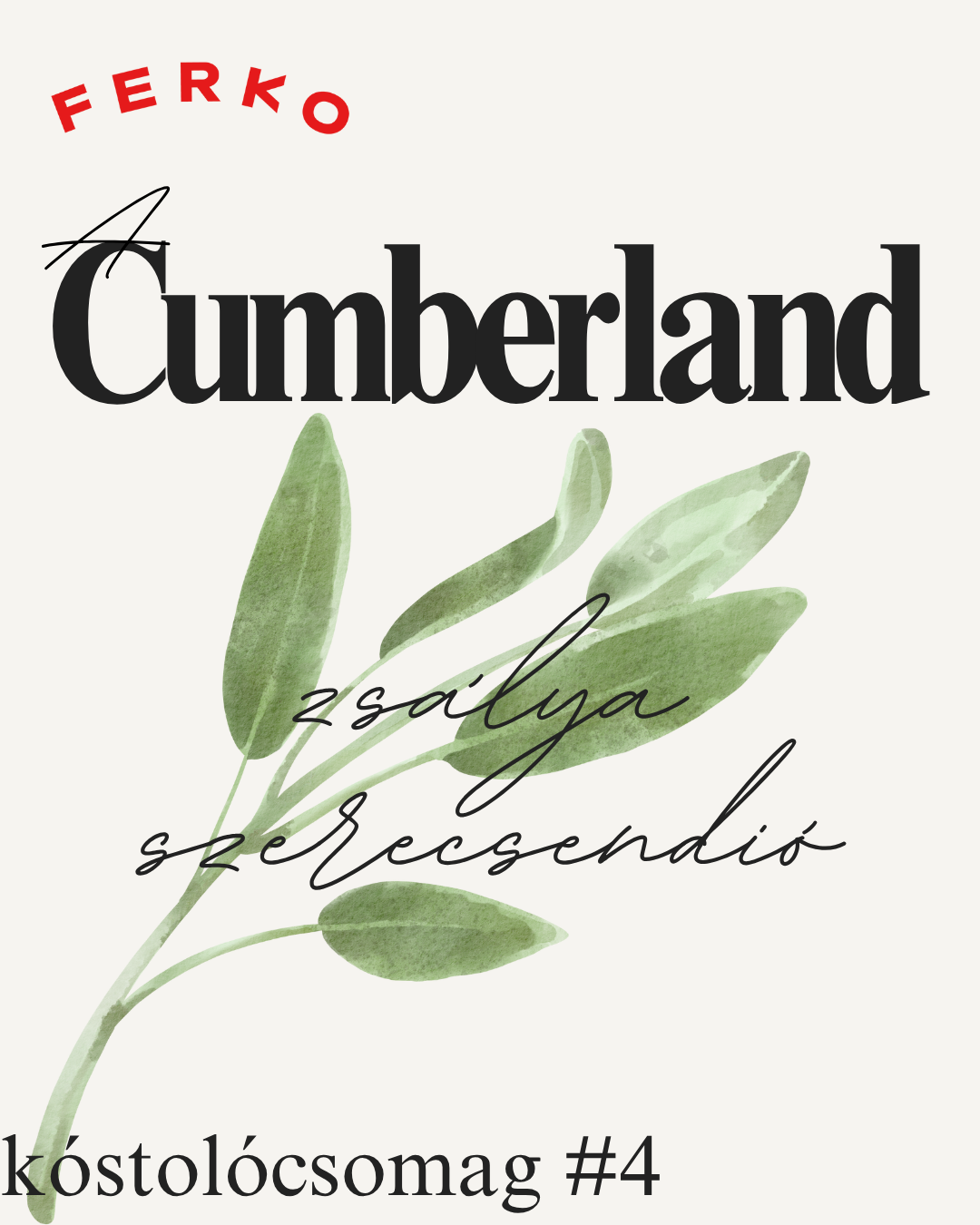 FERKO Brit zsályás-szerecsendiós grillkolbász (500g)